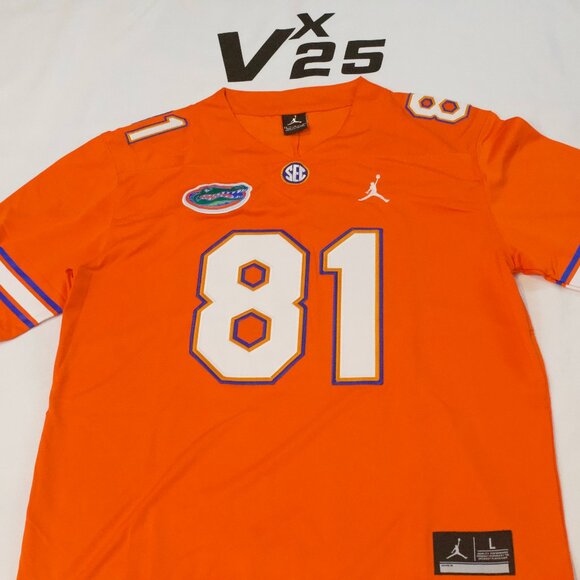 NEW Men's Florida Gators Aaron Hernandez Orange Throwback Jersey Size Large - Picture 1 of 7